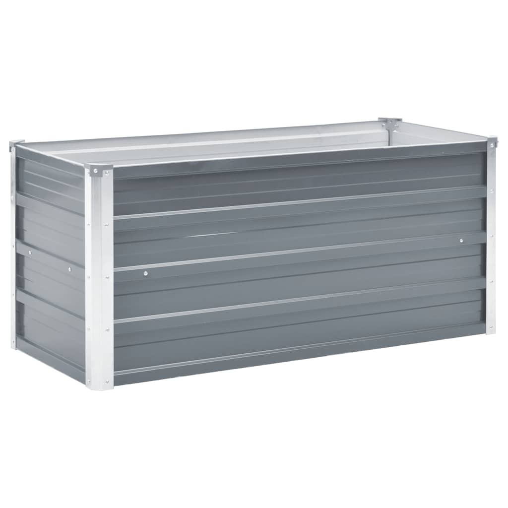 Plantador Vidaxl Insentado 100x40x45 cm de acero galvanizado gris