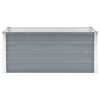 Vidaxl plantenbak verhoogd 100x40x45 cm gegalvaniseerd staal grijs