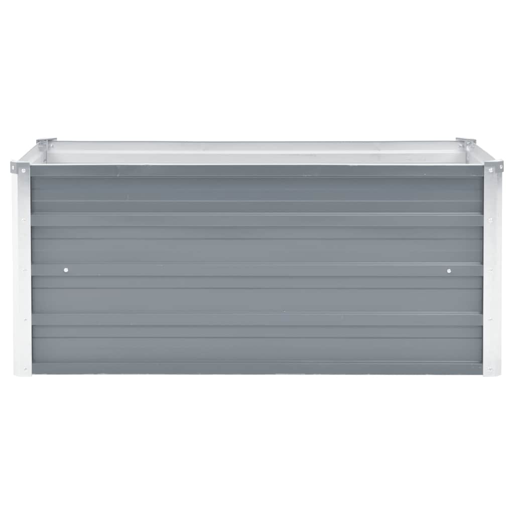 Vidaxl plantenbak verhoogd 100x40x45 cm gegalvaniseerd staal grijs