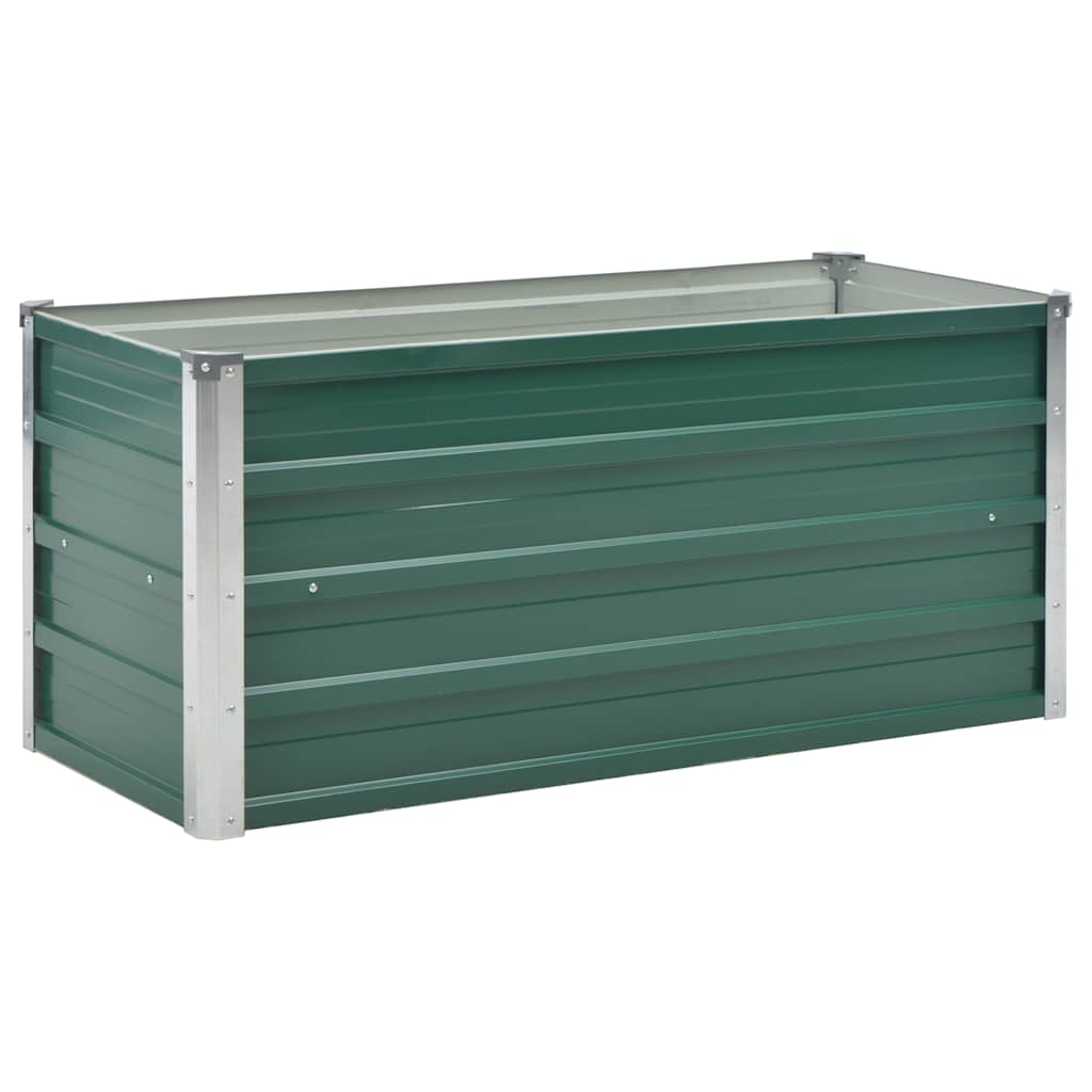 Vidaxl Planter Insertar 100x40x45 cm de acero galvanizado verde
