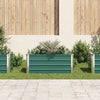 Vidaxl plantenbak verhoogd 100x40x45 cm gegalvaniseerd staal groen