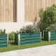 Vidaxl Planter Insertar 100x40x45 cm de acero galvanizado verde