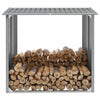 Vidaxl Firewood Shed 172x91x154 cm de acero galvanizado gris