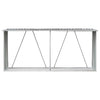 Vidaxl haardhoutschuur 330x84x152 cm gegalvaniseerd staal grijs