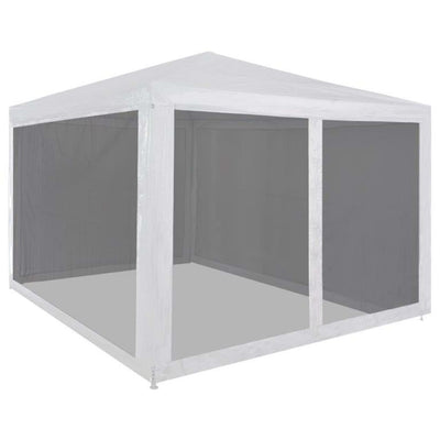 Tenda per feste Vidaxl con 4 pareti laterali a mezza 3x3 m