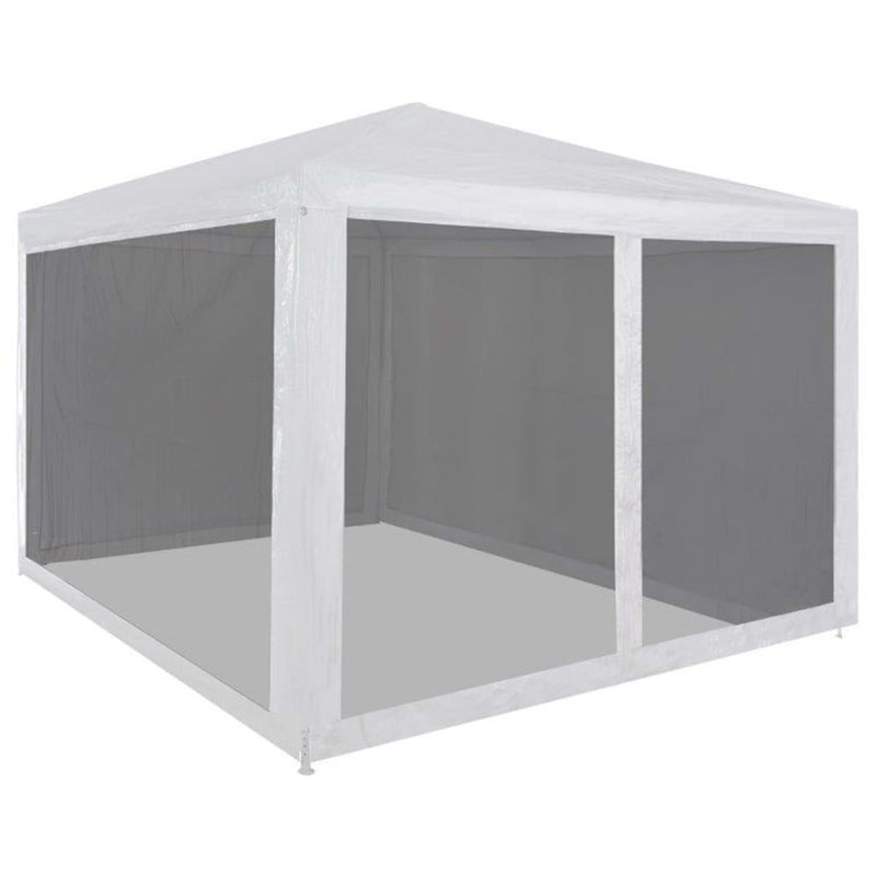 Tenda per feste Vidaxl con 4 pareti laterali a mezza 3x3 m