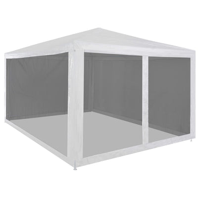 Tenda per feste Vidaxl con pareti laterali a 4 mesh 4x3 m