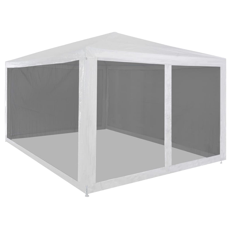 Tenda per feste Vidaxl con pareti laterali a 4 mesh 4x3 m