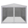 Tienda de fiesta Vidaxl con 4 paredes laterales de malla 4x3 m