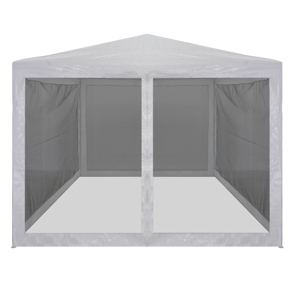 Tienda de fiesta Vidaxl con 4 paredes laterales de malla 4x3 m