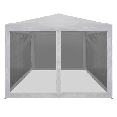 Tenda per feste Vidaxl con pareti laterali a 4 mesh 4x3 m