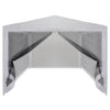 Tienda de fiesta Vidaxl con 4 paredes laterales de malla 4x3 m