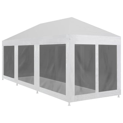 Tenda per feste Vidaxl con 8 pareti laterali a rete 9x3 m