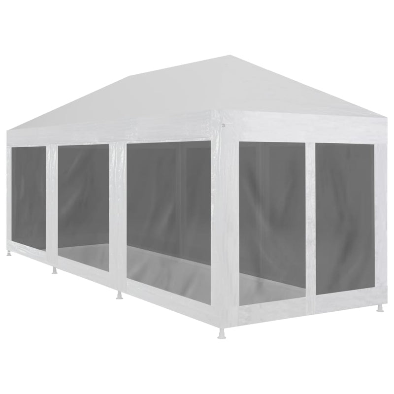 Tenda per feste Vidaxl con 8 pareti laterali a rete 9x3 m
