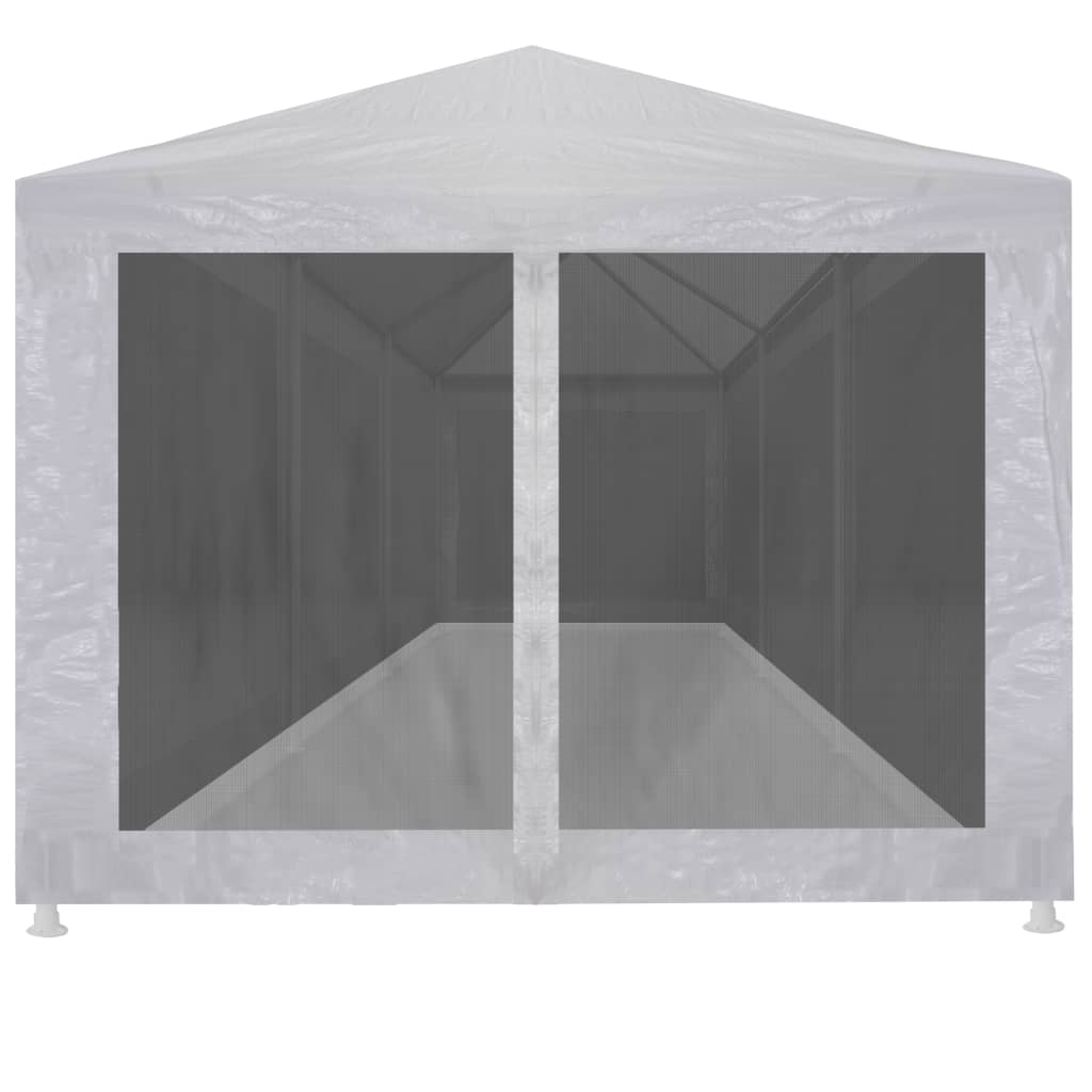 Tenda per feste Vidaxl con 8 pareti laterali a rete 9x3 m