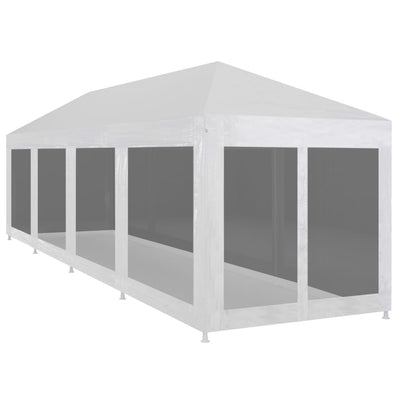 Tenda per feste Vidaxl con pareti laterali da 10 mesh 12x3 m