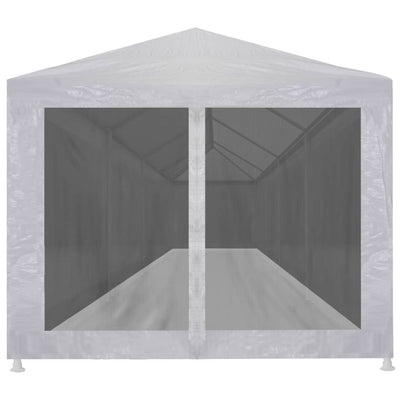 Tenda per feste Vidaxl con pareti laterali da 10 mesh 12x3 m