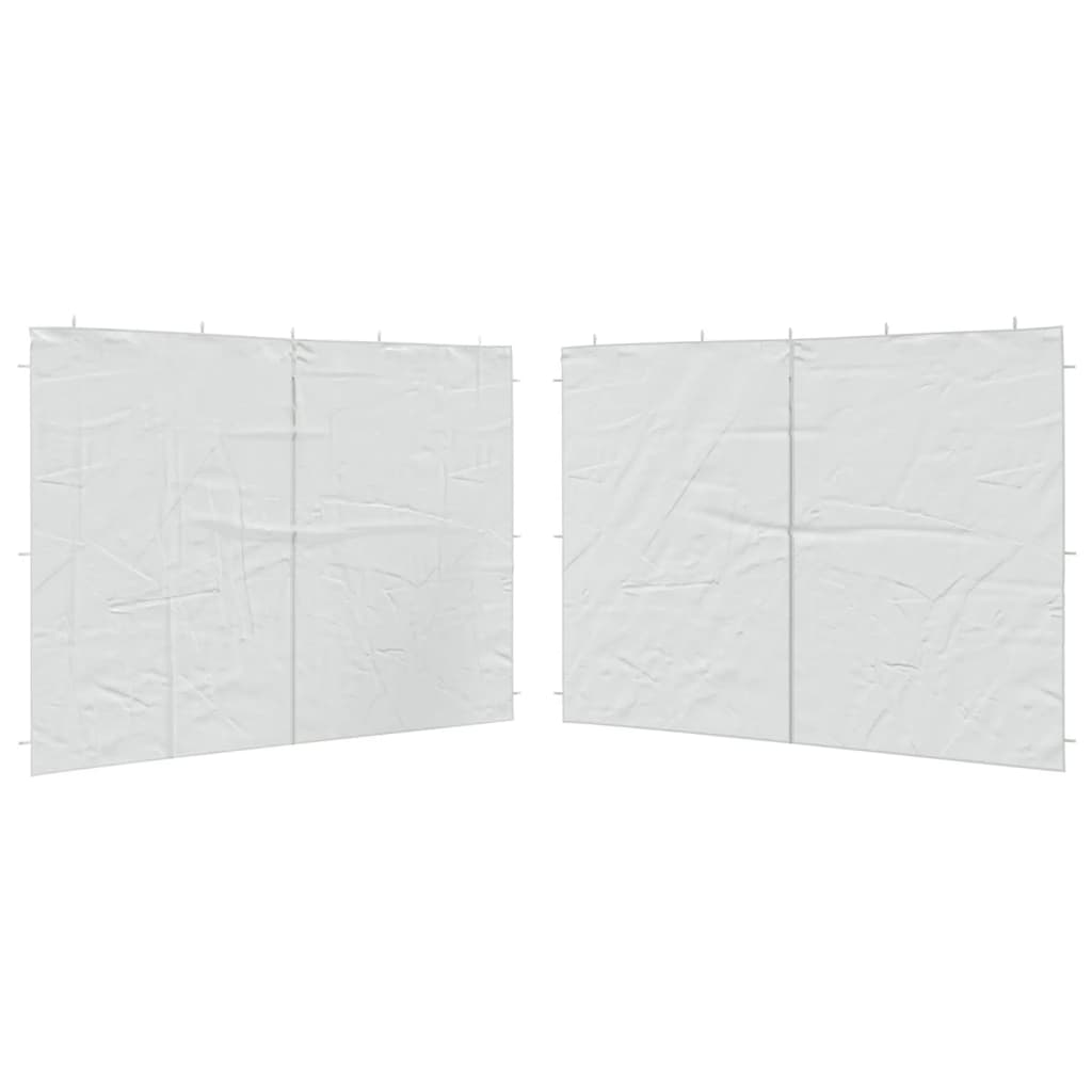 Paredes de tienda Vidaxl 2 st con cremallera PE White