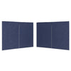 Vidaxl Tent Walls con Zipper PE Blue 2 PC