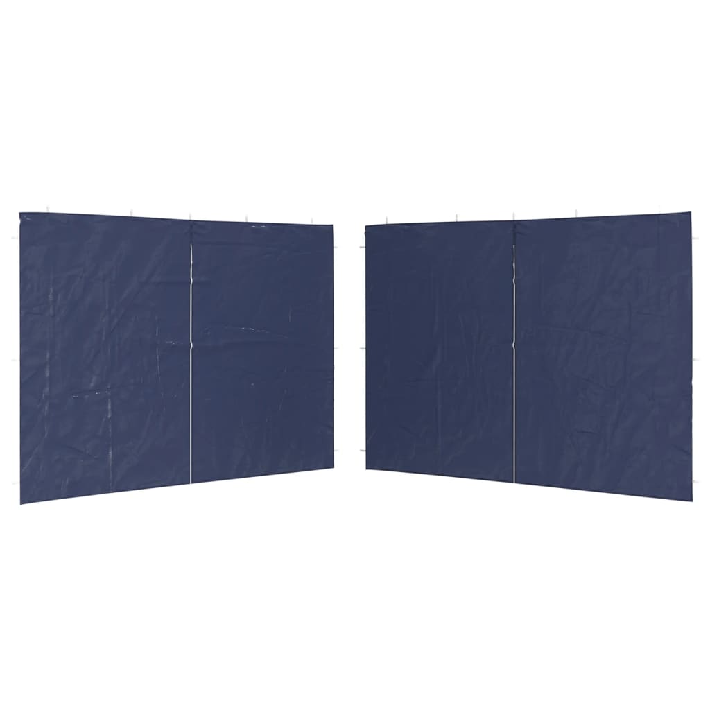 Vidaxl Tent Walls con Zipper PE Blue 2 PC