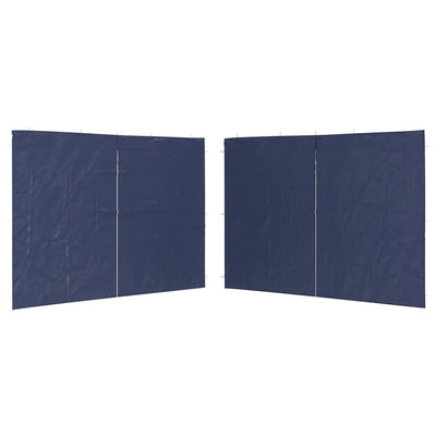 Vidaxl Tent Walls con Zipper PE Blue 2 PC