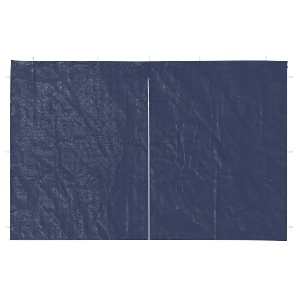 Vidaxl Tent Walls con Zipper PE Blue 2 PC