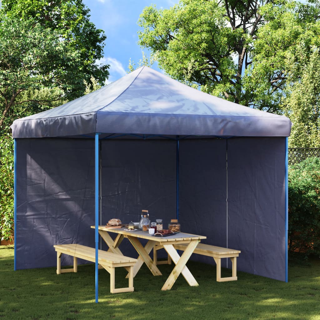 Vidaxl Tent Walls con Zipper PE Blue 2 PC