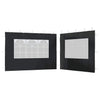 Paredes de carpa Vidaxl con ventana PE Anthracite 2 STS