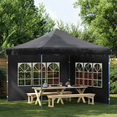 Paredes de carpa Vidaxl con ventana PE Anthracite 2 STS