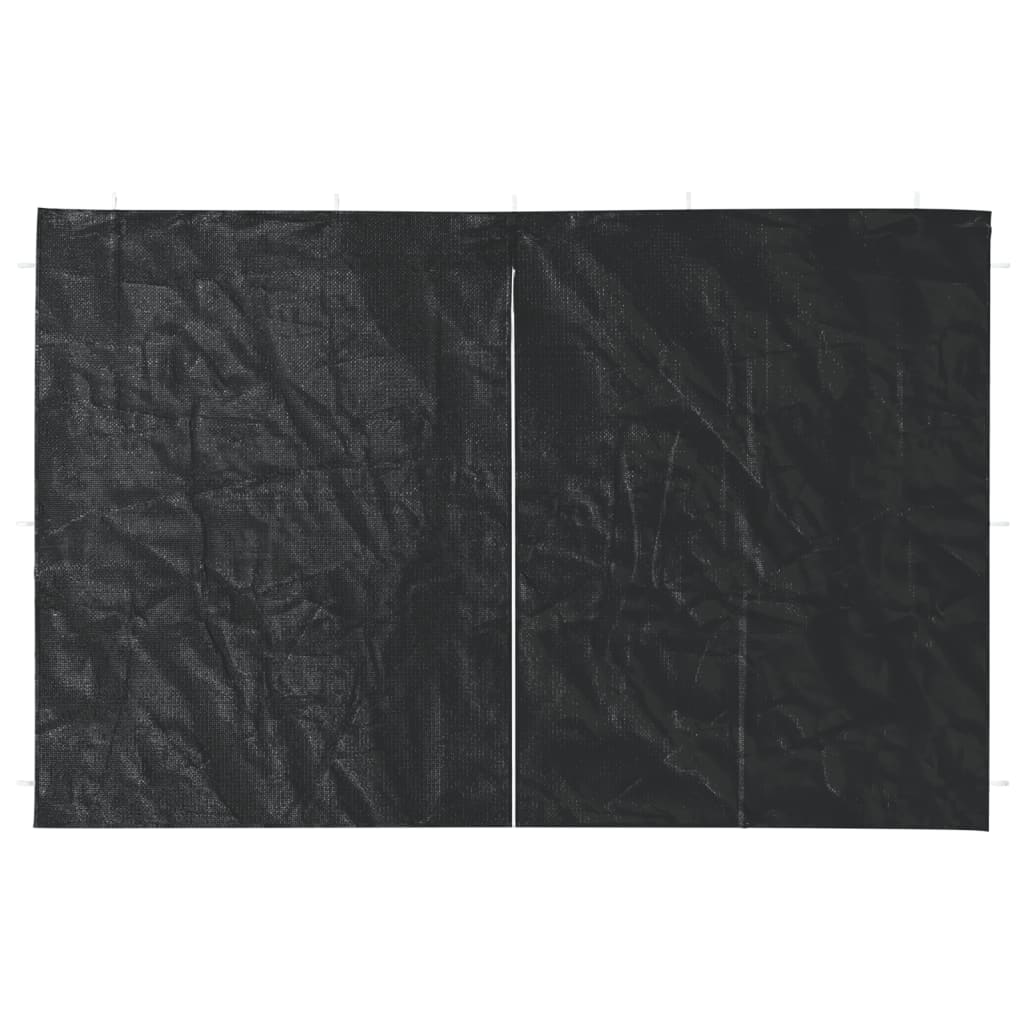 Paredes de carpa Vidaxl con cremallera PE Anthracite 2 STS