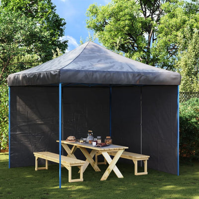 Paredes de carpa Vidaxl con cremallera PE Anthracite 2 STS
