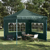 Paredes de carpa Vidaxl con ventana PE Green 2 PCS