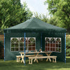 Paredes de carpa Vidaxl con ventana PE Green 2 PCS
