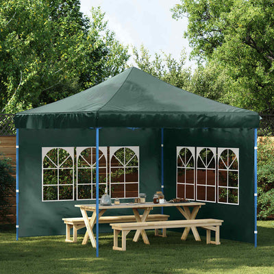 Pareti della tenda Vidaxl con finestra pe verde 2 pezzi