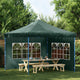 Paredes de carpa Vidaxl con ventana PE Green 2 PCS