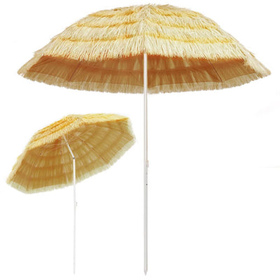Vidaxl Strandparasol Hawaii Stile 240 cm naturale