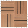 Vidaxl Terrace Tiles 30x30 cm 1 m² Color de teca HKC 11 STS