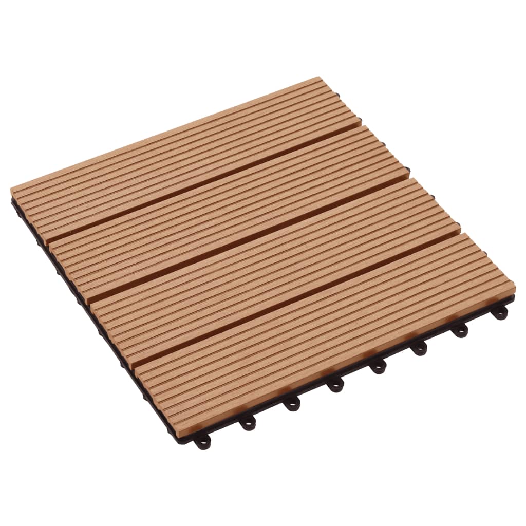 Vidaxl Terrace Tiles 30x30 cm 1 m² Color de teca HKC 11 STS