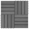 Vidaxl Terrace Piastrelle Sollievo profondo 30x30 cm 1 m² HKC Grey 11 STS