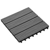 Vidaxl Terrace Piastrelle Sollievo profondo 30x30 cm 1 m² HKC Grey 11 STS
