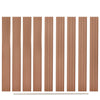 Tableros de cerca de reemplazo de Vidaxl 9 PCS 170 cm HKC Brown