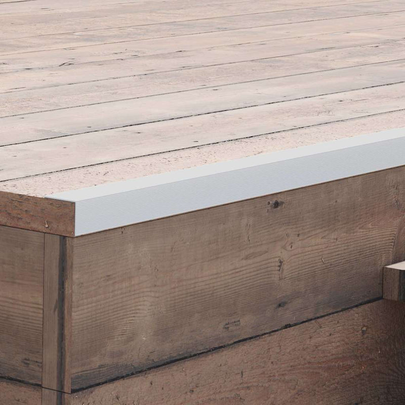 Vidaxl 5 st terras hoekplinten 170 cm aluminium zilverkleurig