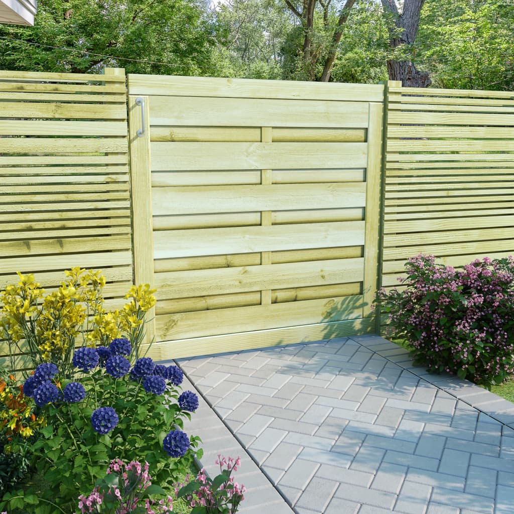 Vidaxl Poort 100x100 cm Green de madera de pino impregnada