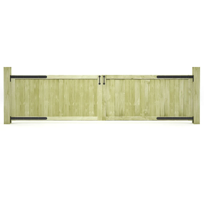 Puertos Vidaxl 2 pcs 300x75 cm Pine impregnado