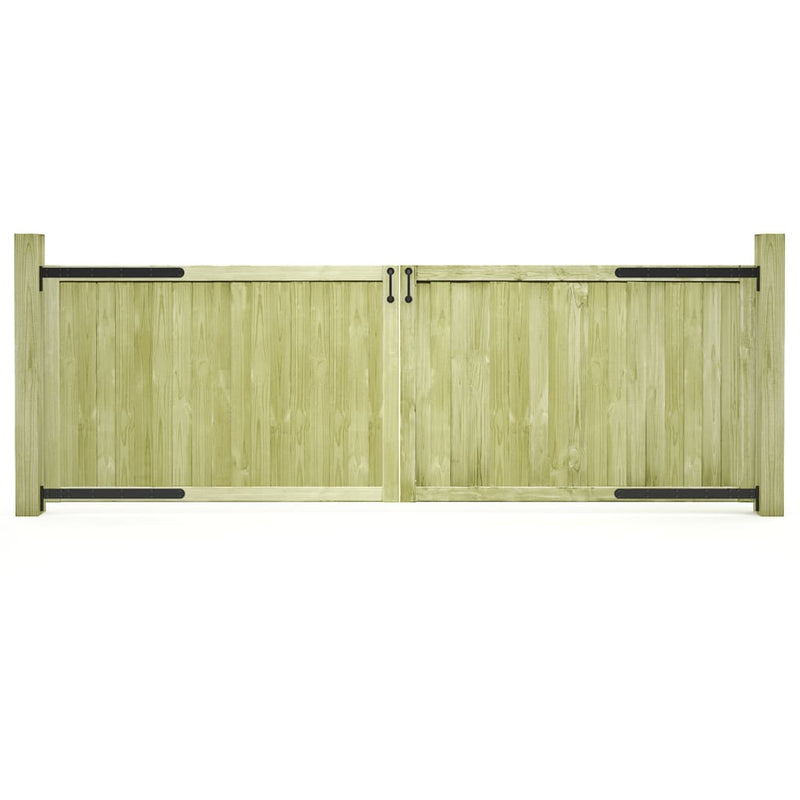 PORTS VIDAXL 2 PCS 300x100 cm Pine impregnato