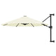 Parasol de pared Vidaxl con poste de metal de 300 cm de arena