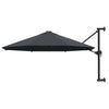 Parasol de pared Vidaxl con poste de metal 300 cm de antracita