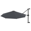 Parasol de pared Vidaxl con poste de metal 300 cm de antracita