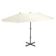Parasol Vidaxl con poste de aluminio 460x270 cm de arena