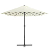 Parasol Vidaxl con poste de aluminio 460x270 cm de arena
